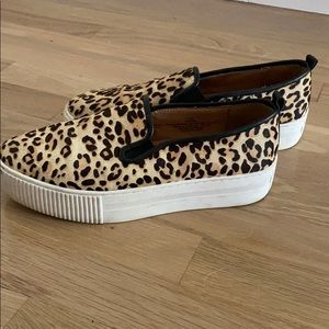 Cheetah platform shoes